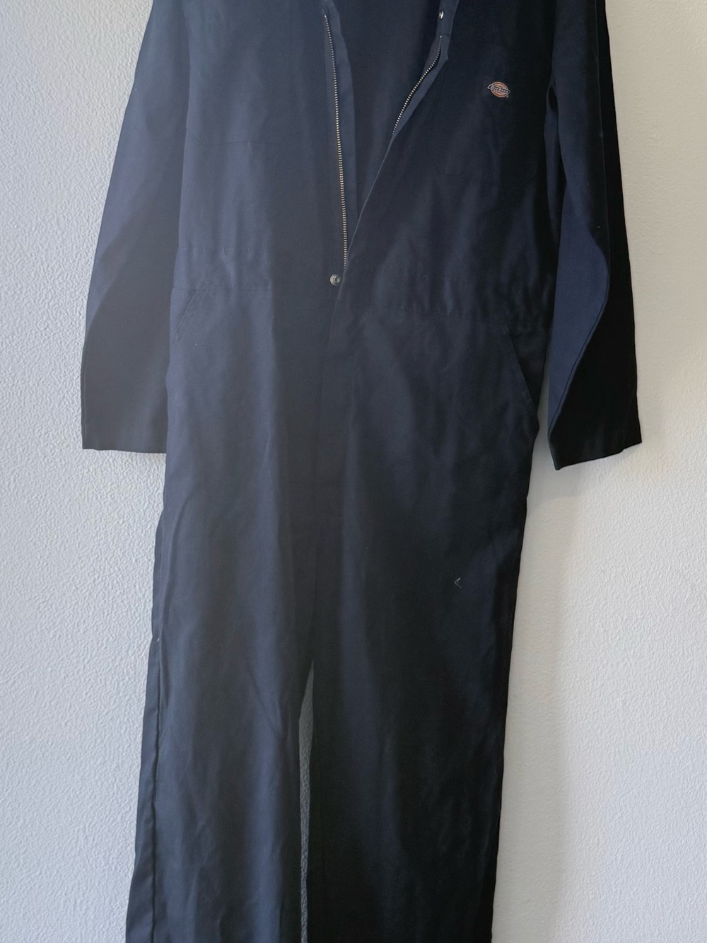 Dickies navy coveralls with Red and Blue Logo Patch